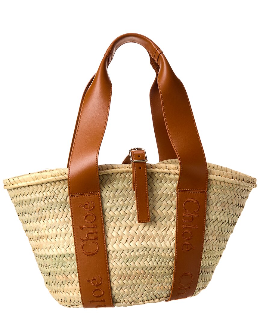 Chloé Sense Basket Tote Bag In Brown