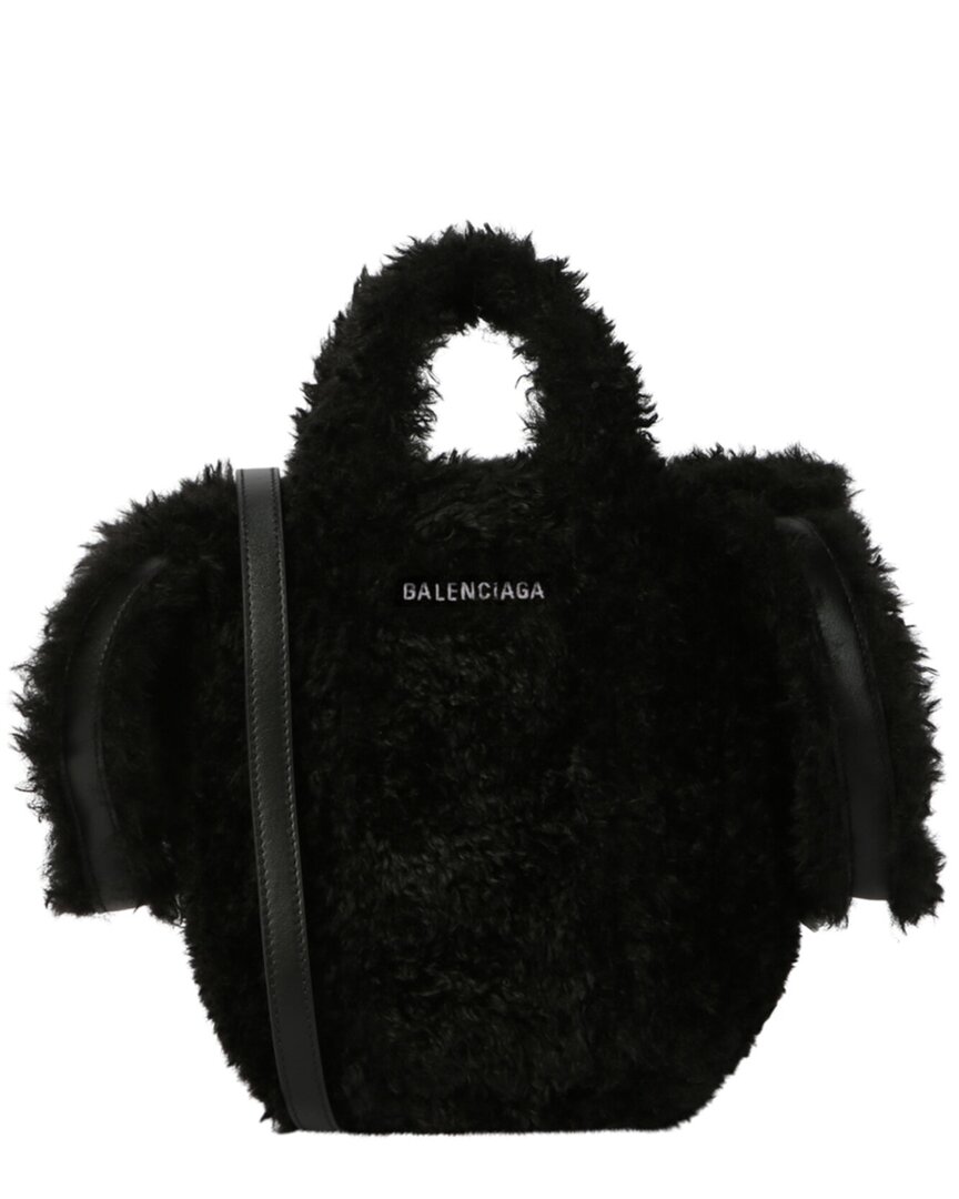 Balenciaga Everyday 2.0 Xs North-south Faux-fur Tote