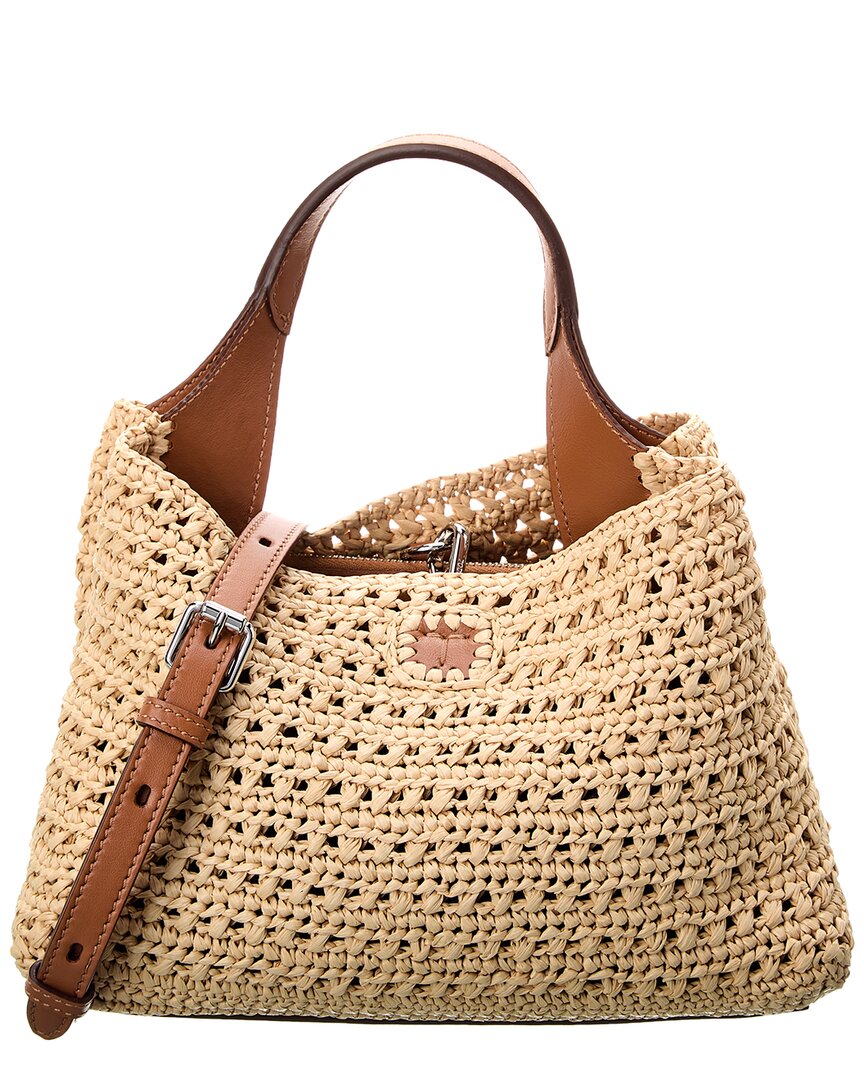 TOD'S TOD’S T TIMELESS RAFFIA TOTE