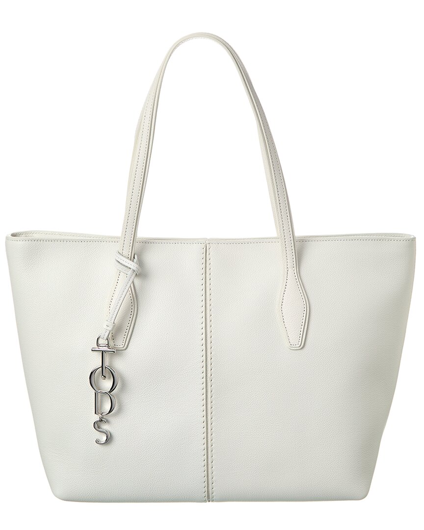 Tod's Leather Tote In White