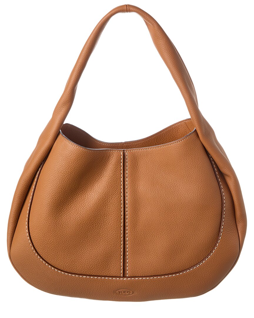 Tod's Leather Tote In Brown