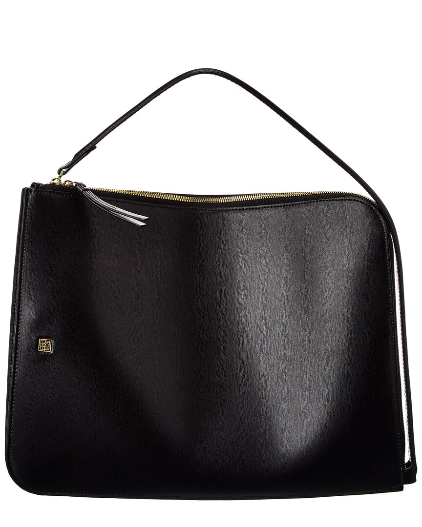 Totême Toteme Logo-plaque Slim Leather Pouch In Black