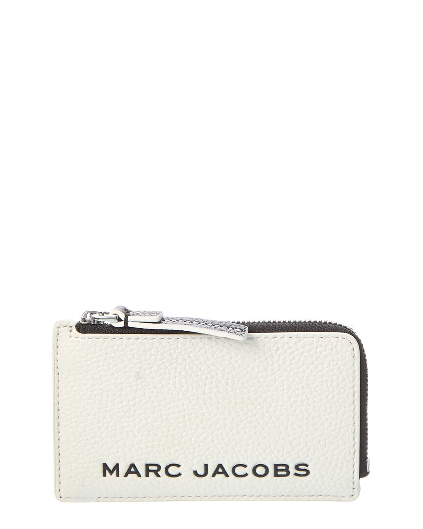 Marc Jacobs Small Leather Top Zip Wallet In Green