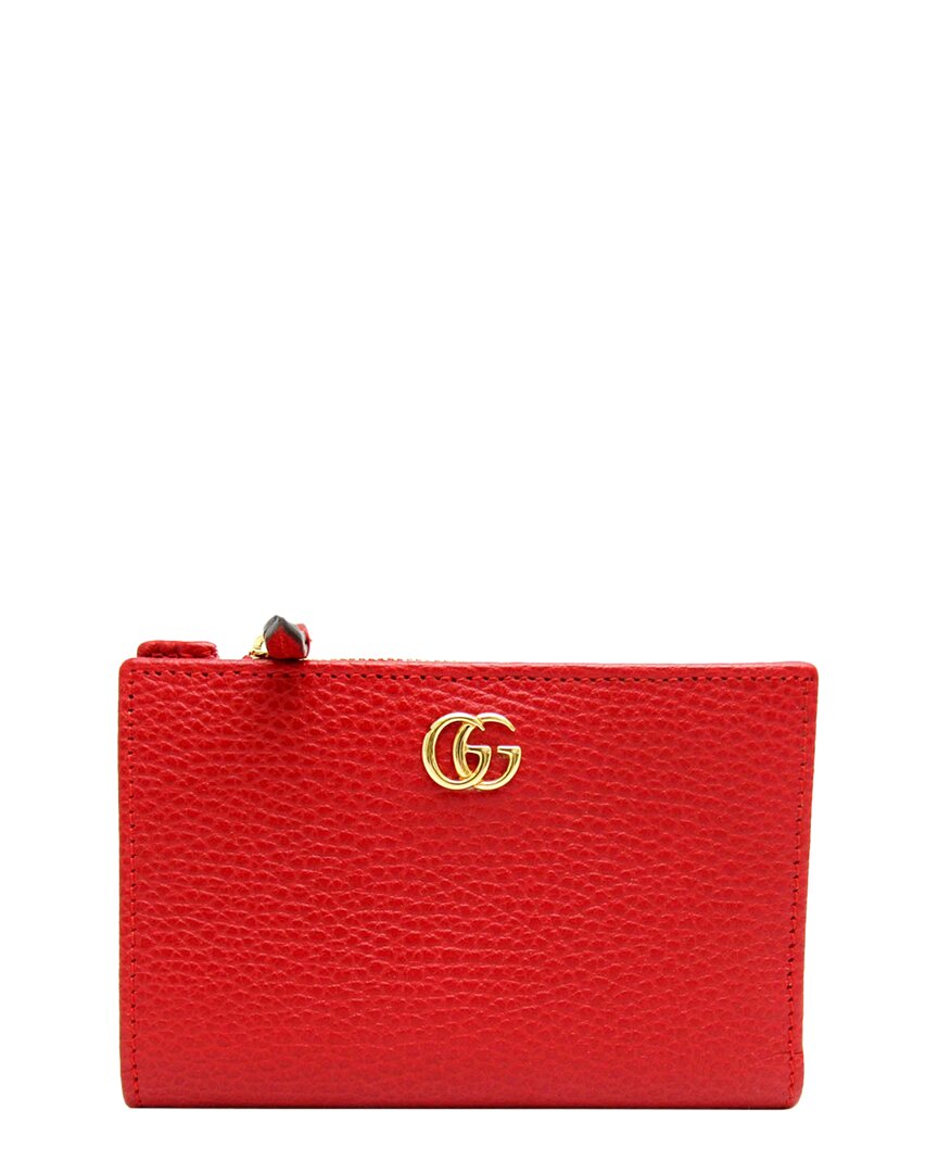 Gucci Red Leather Wallet (authentic )