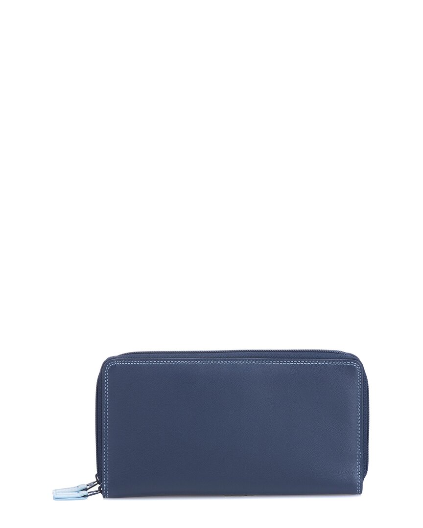 Mywalit Large Double Zip Around Leather Purse