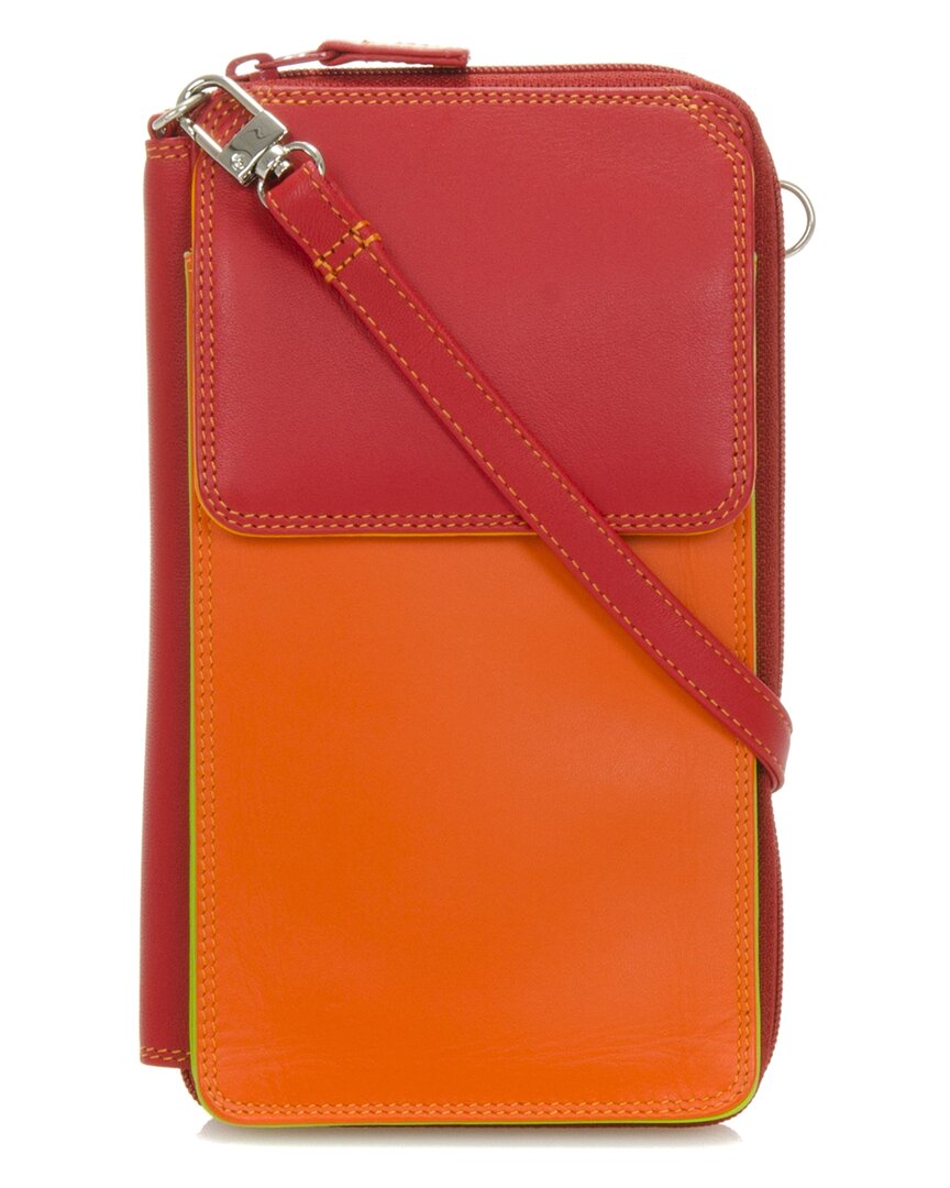 Mywalit Zip Round Leather Handbag With Shoulder Strap