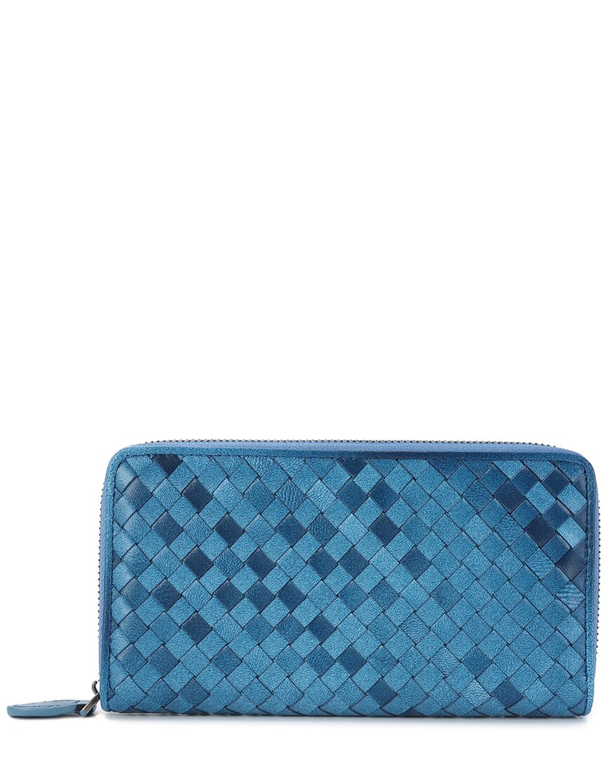 Tiffany & Fred Paris Hand-woven Leather Wallet