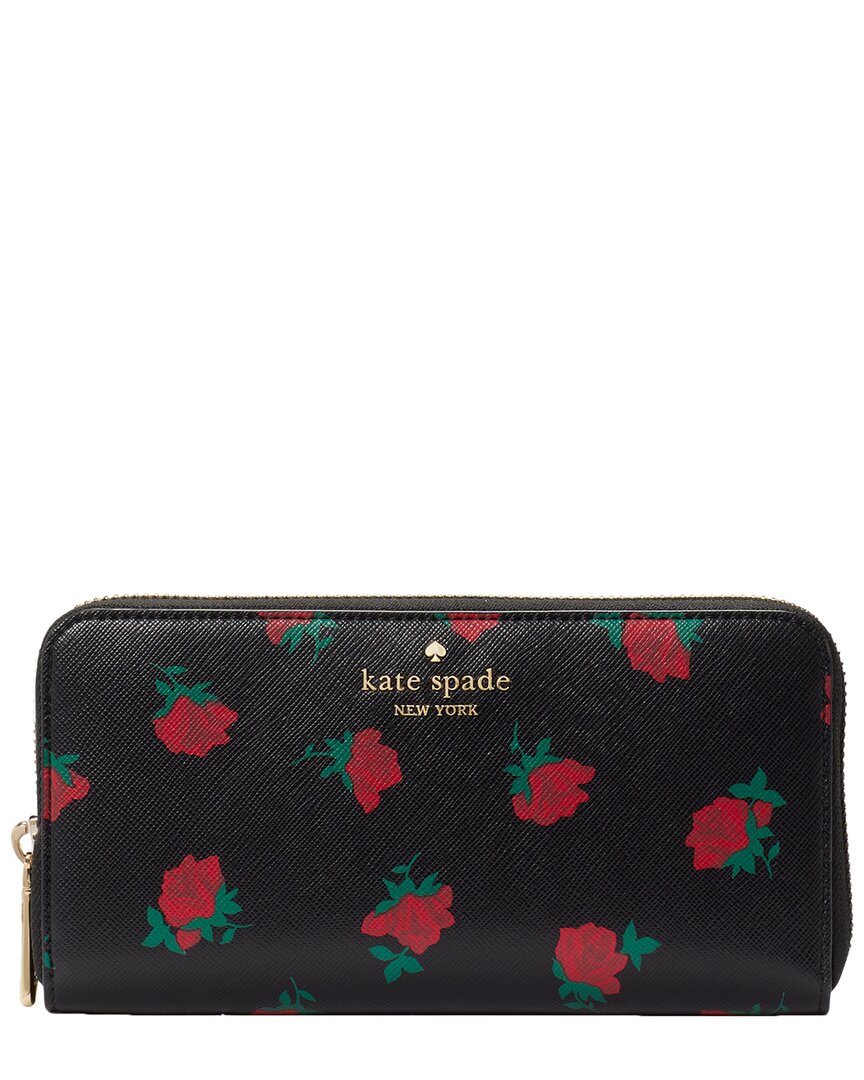 Kate Spade New York Madison Ditsy Rose Toss Printed Large Wallet