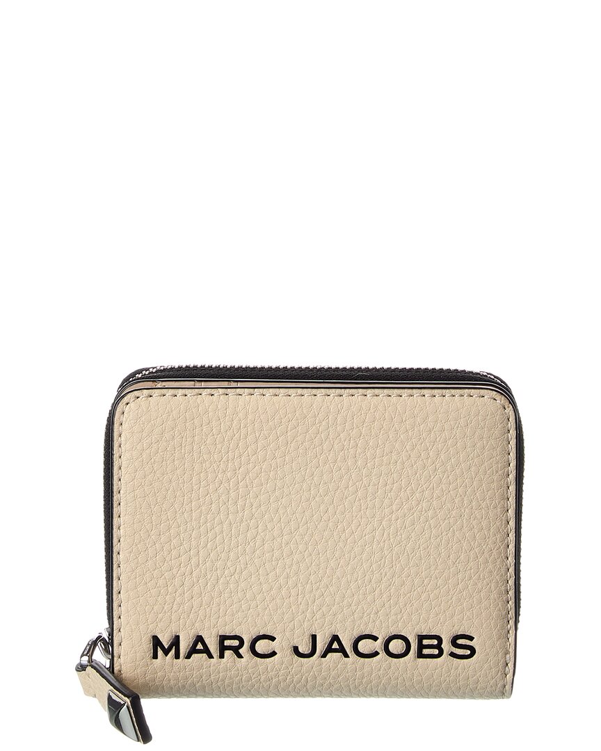 Marc Jacobs Mini Leather Compact Wallet In White