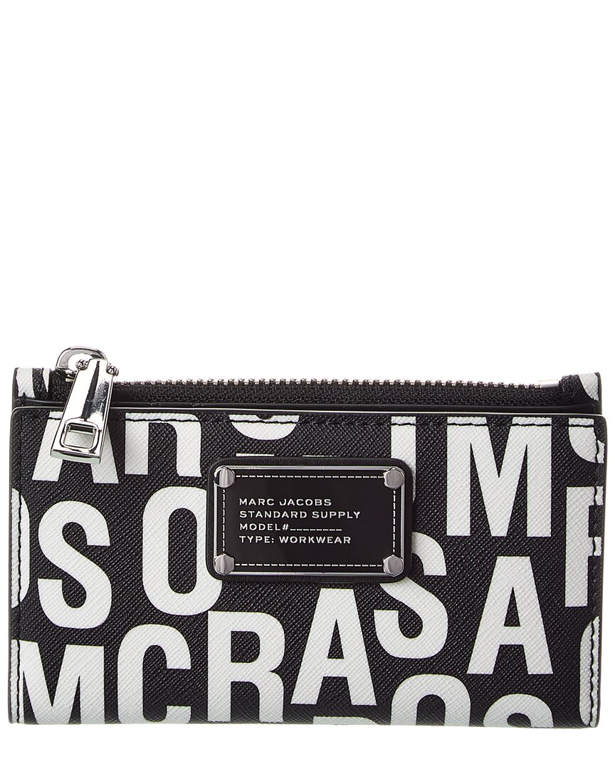 Marc Jacobs Medium Flat Wallet In Black