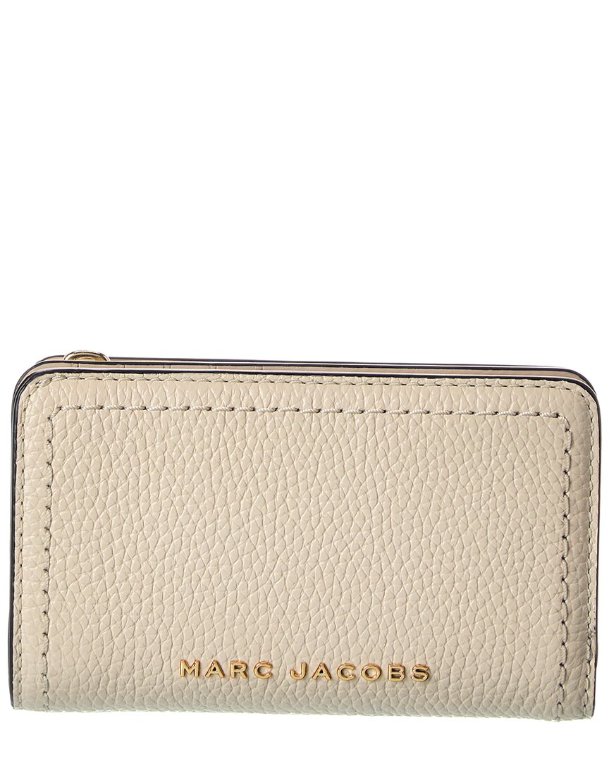 Marc Jacobs Leather Compact Wallet In White