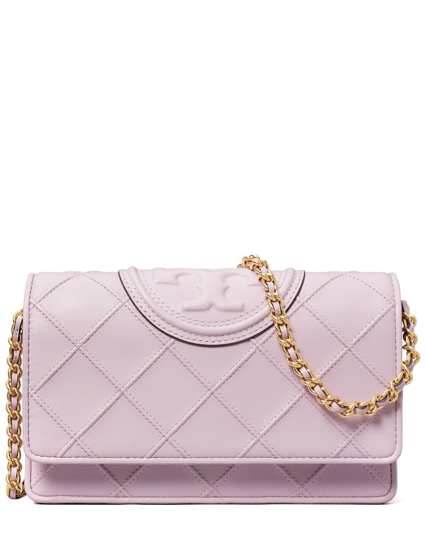 Tory Burch Fleming Leather Chain Wallet