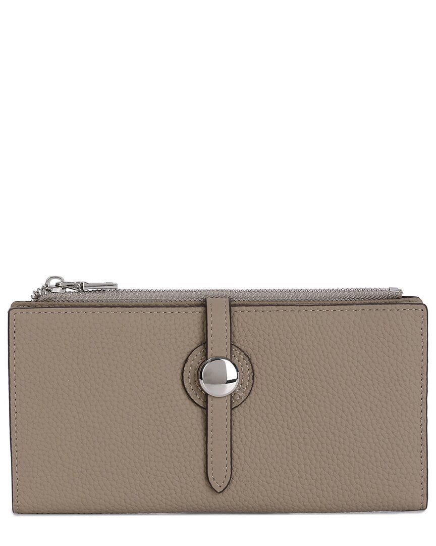 Tiffany & Fred Paris Pebble Leather Wallet