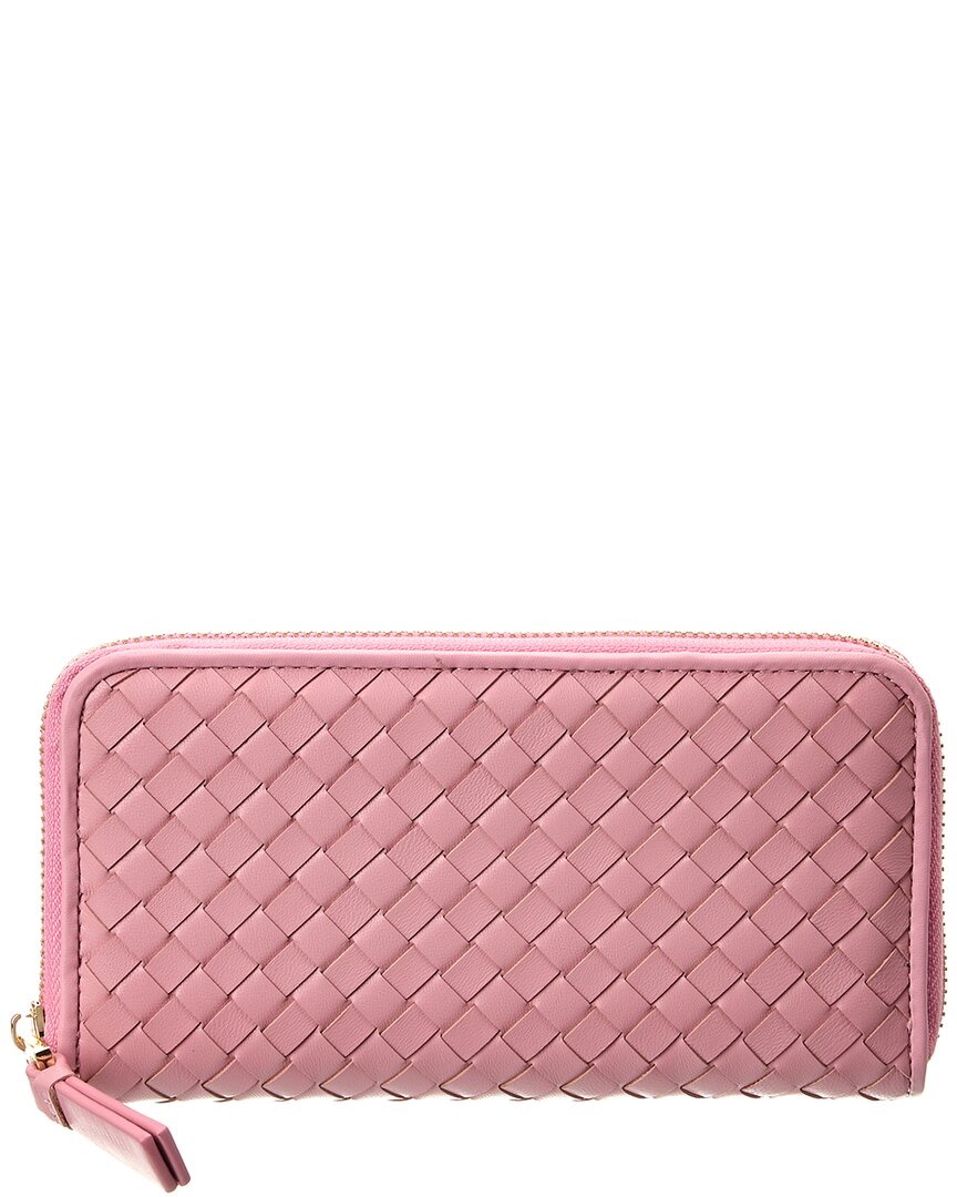 Tiffany & Fred Paris Woven-leather Wallet