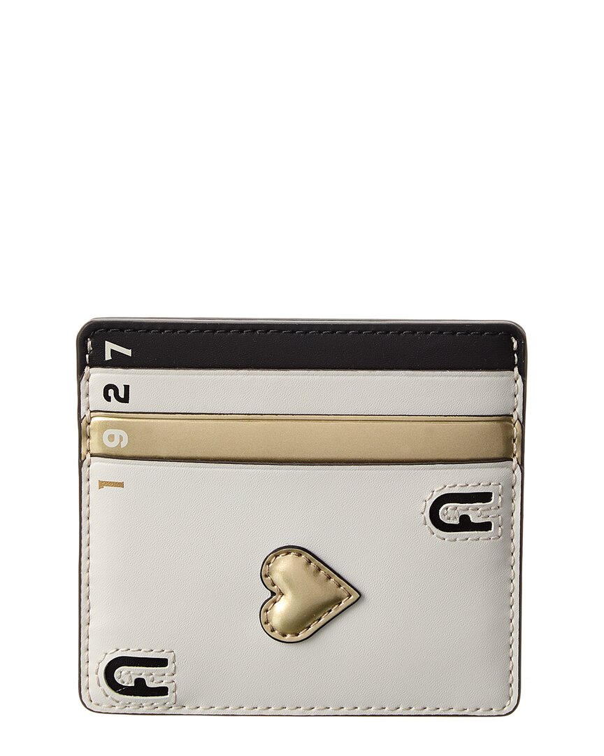 Furla Board Games Small Leather Card Case In White | ModeSens