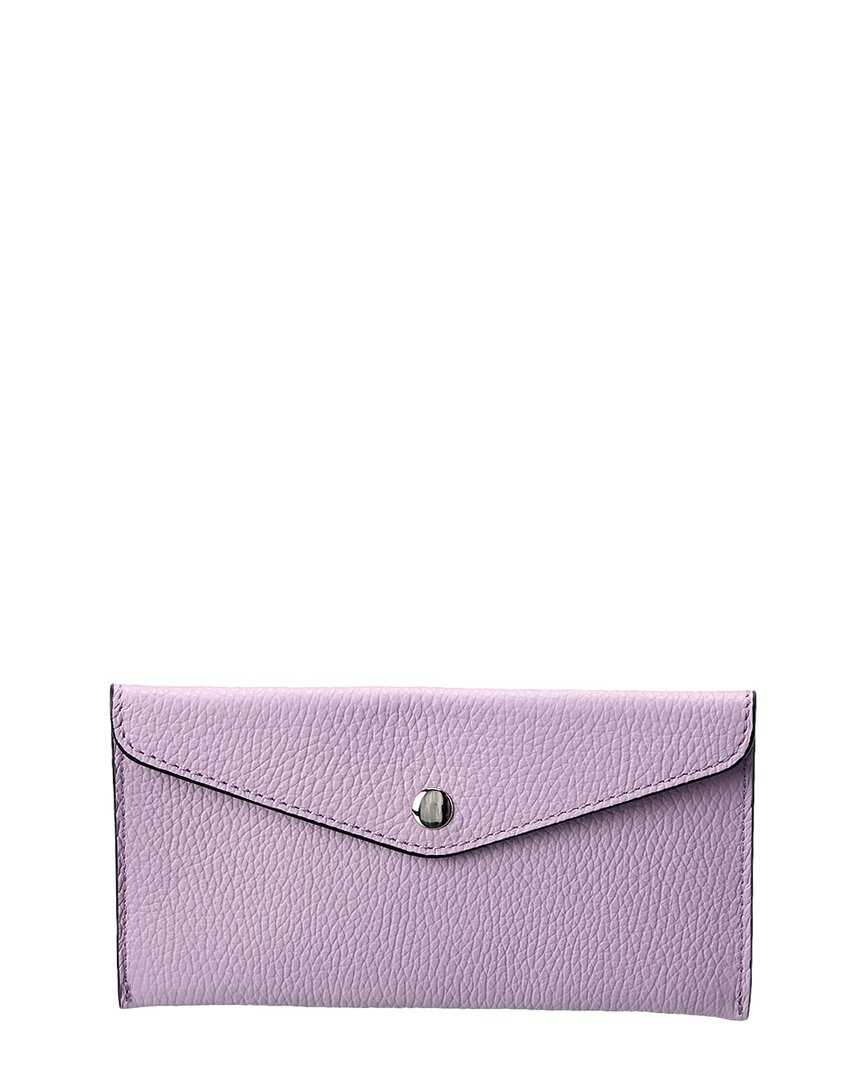 Persaman New York Colette Leather Wallet In Pink