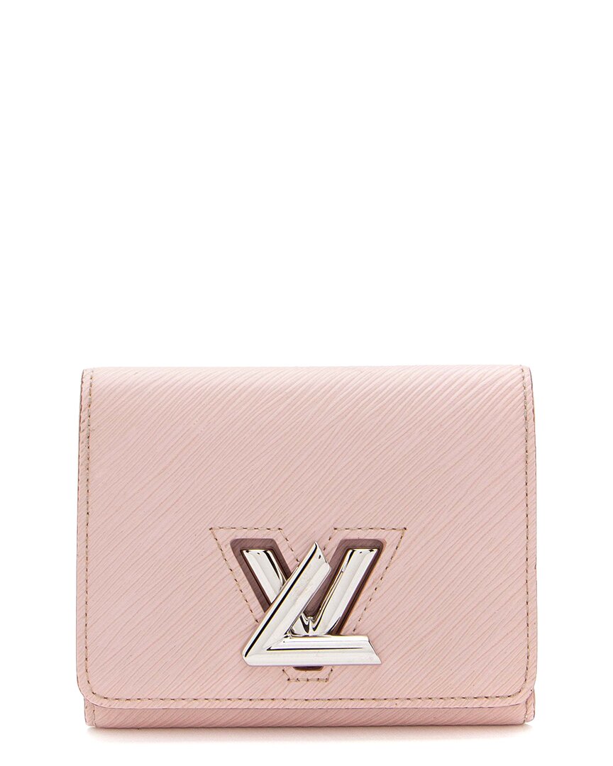 Pre-owned Louis Vuitton Pink Epi Leather Twist Compact Wallet (authentic Pre-loved)