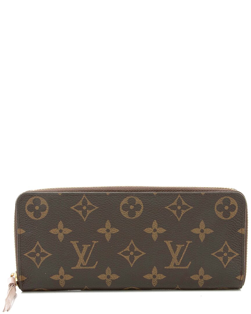 Pre-owned Louis Vuitton Clemence Canvas Wallet