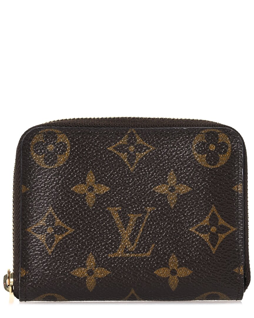 Pre-owned Louis Vuitton Brown Monogram Coated Canvas Zippy Coin Purse (authentic Pre- Loved)