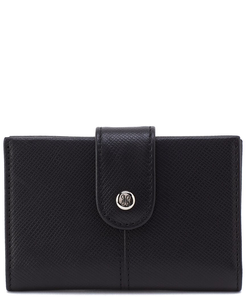 Hobo Essential Leather Card Case In Black