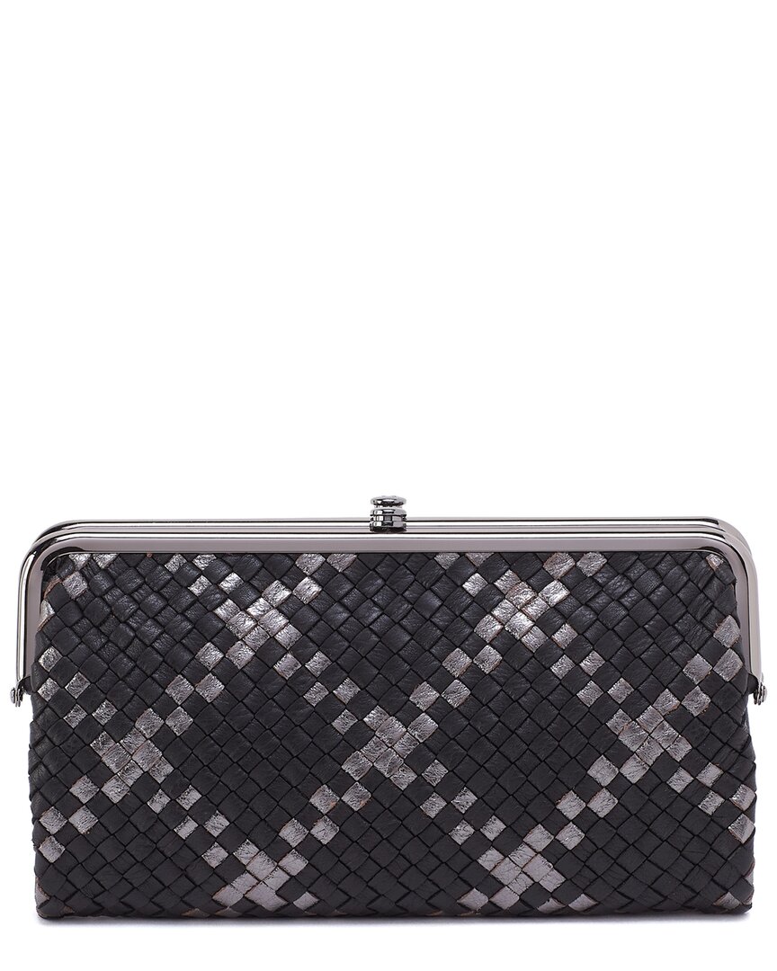 Hobo Lauren Leather Clutch Wallet In Black