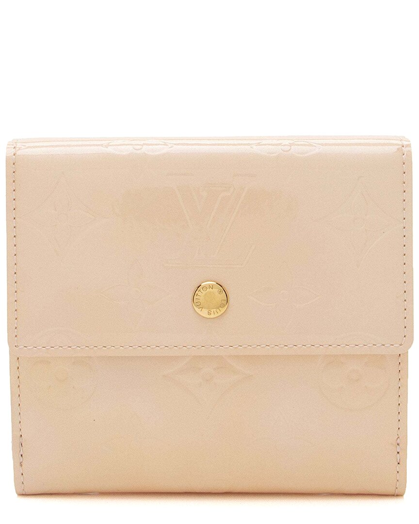 Pre-owned Louis Vuitton Pink Monogram Vernis Elise Wallet (authentic Pre-loved)