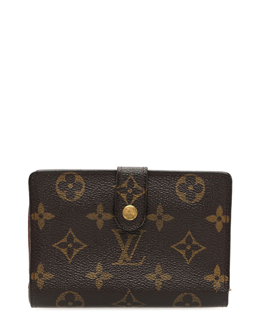 Pre-owned Louis Vuitton Brown Monogram Coated Canvas French Purse (authentic Pre-loved)