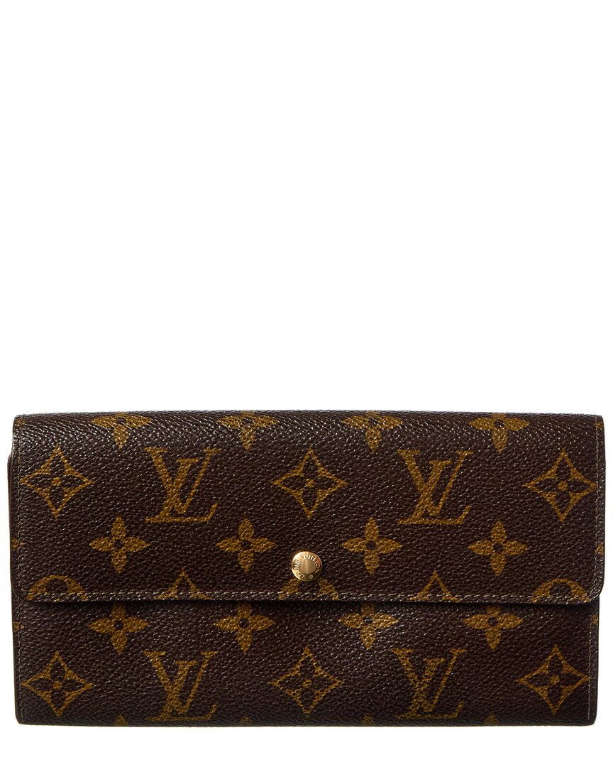 Pre-owned Louis Vuitton Brown Monogram Canvas Wallet (authentic Pre-loved)