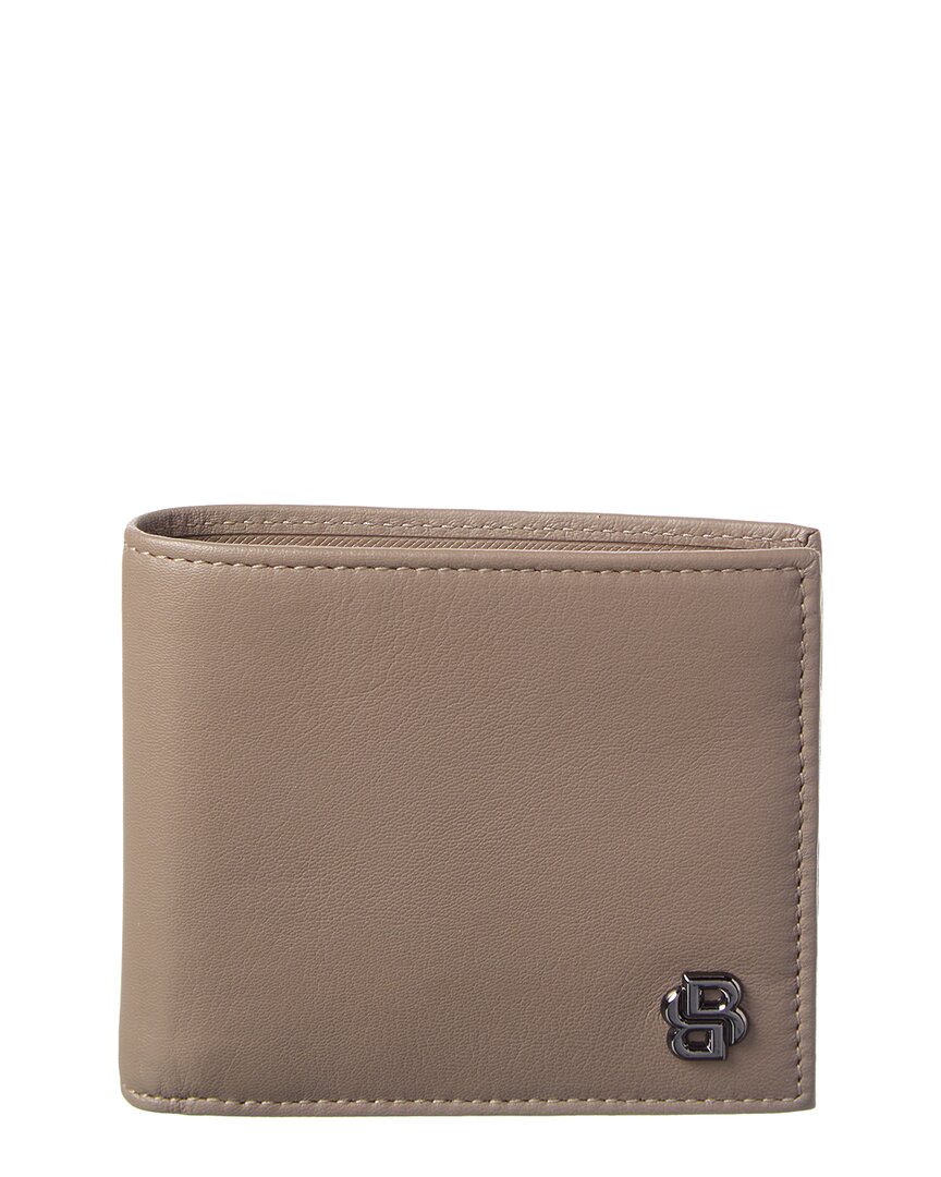 Hugo Boss B Icon Leather Wallet In Brown