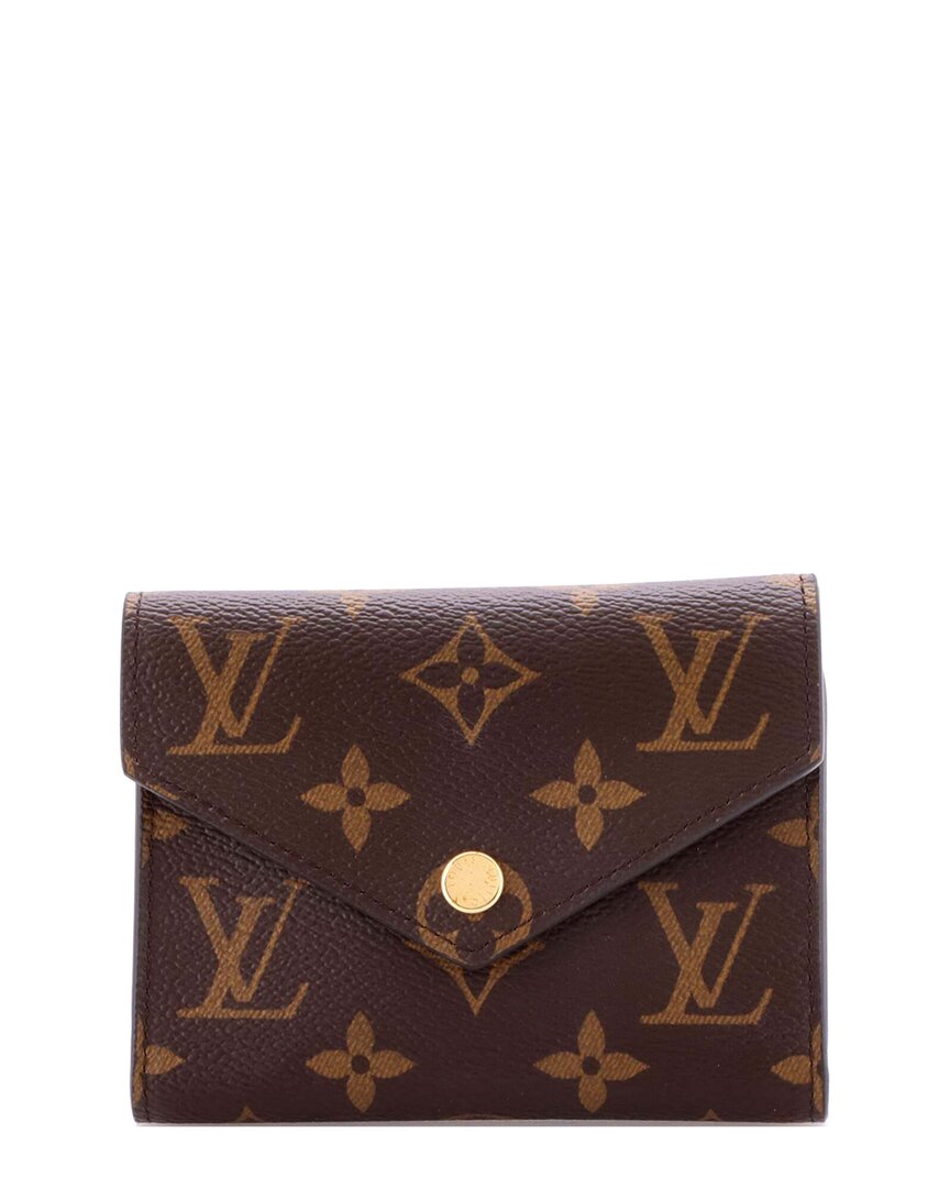 Pre-owned Louis Vuitton Brown Monogram Canvas Victorine Wallet (authentic Pre-loved)