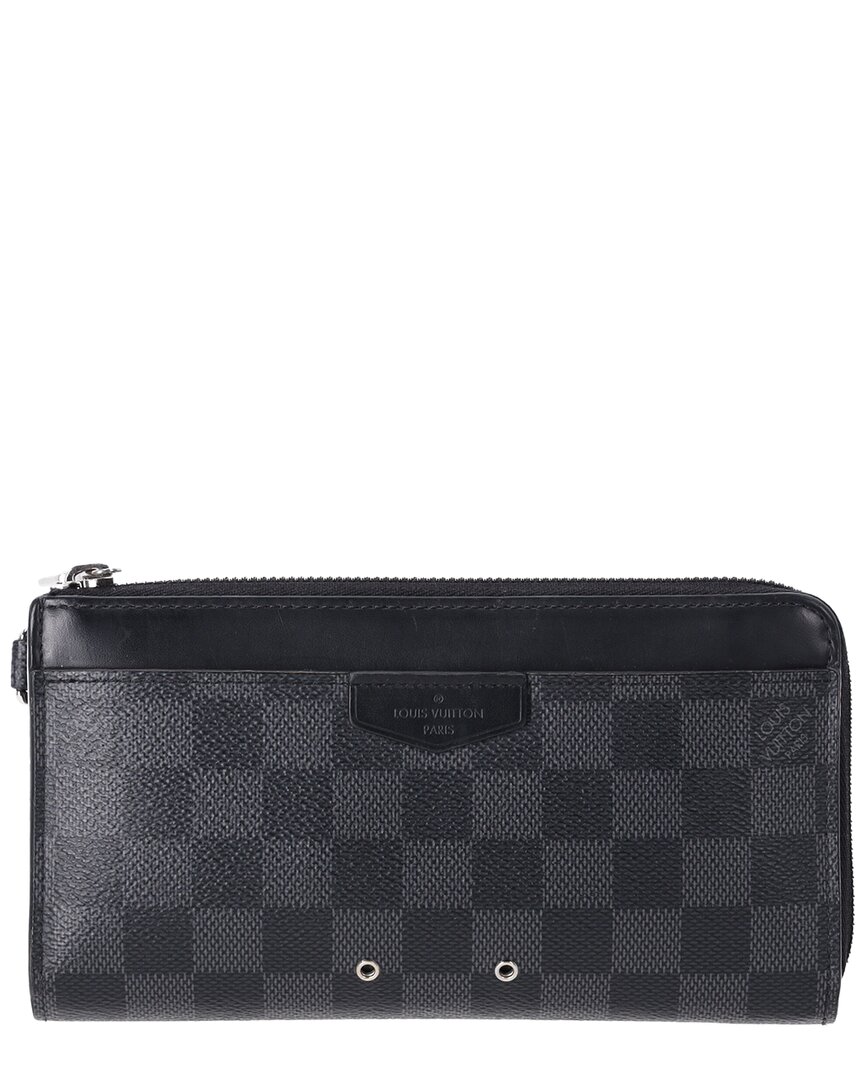 Pre-owned Louis Vuitton Black Damier Dragonne Zippy Wallet (authentic Pre-loved)