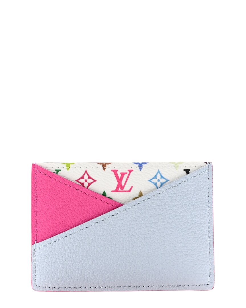 Pre-owned Louis Vuitton Multicolor Monogram Coated Canvas Lv X Tm Criss-cross Card  Holder (authentic Pre-love