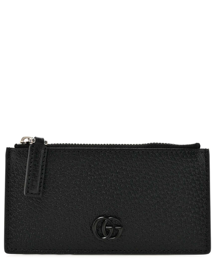 Gucci Gg Marmont Leather Zip Card Case