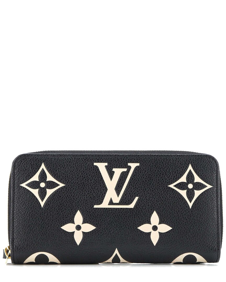 Pre-owned Louis Vuitton Zippy Wallet Bicolor Monogram Empreinte Giant (authentic Pre-loved)