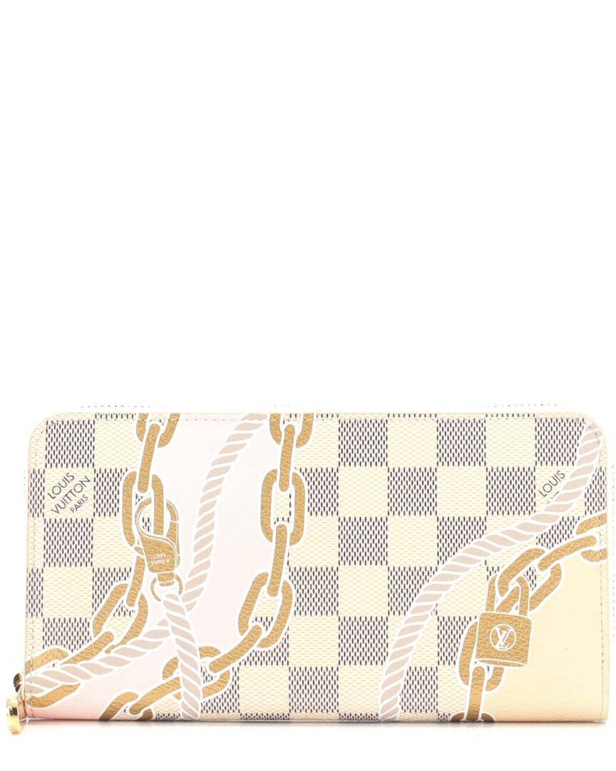 Pre-owned Louis Vuitton Zippy Wallet Limited Edition Nautical Damier (authentic Pre-loved)