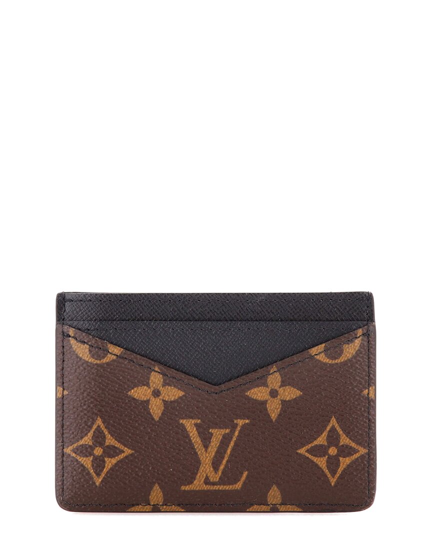 Pre-owned Louis Vuitton Neo Card Holder Macassar Monogram Canvas (authentic Pre-loved)