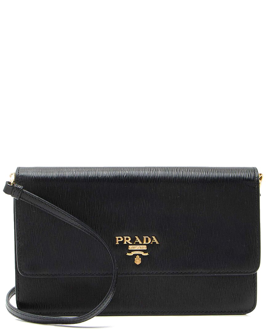 Prada Vitello Move Mini Wallet On Chain (authentic Pre-loved)