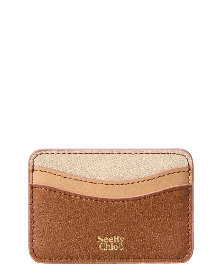 SEE BY CHLOÉ SEE BY CHLOÉ LEATHER CARD CASE