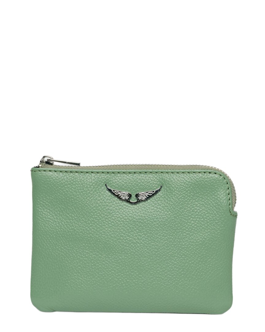 Zadig & Voltaire Mini Uma Wings Grained Leather Pouch