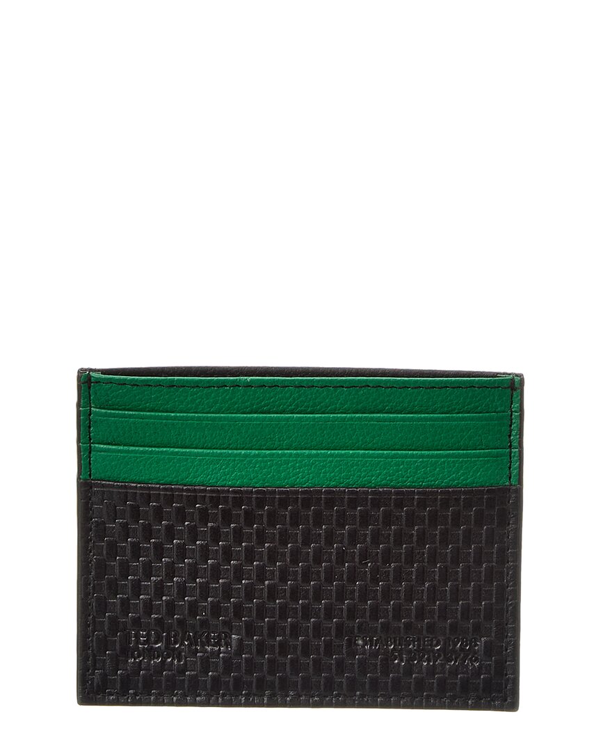 TED BAKER TED BAKER DIRK TEXTURE LEATHER CARD HOLDER