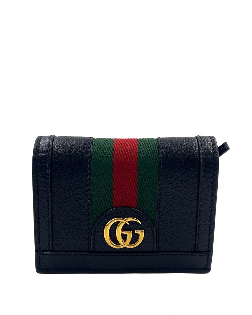 Gucci Black Gg Supreme Canvas Ophidia Bifold Wallet (authentic Pre-loved)