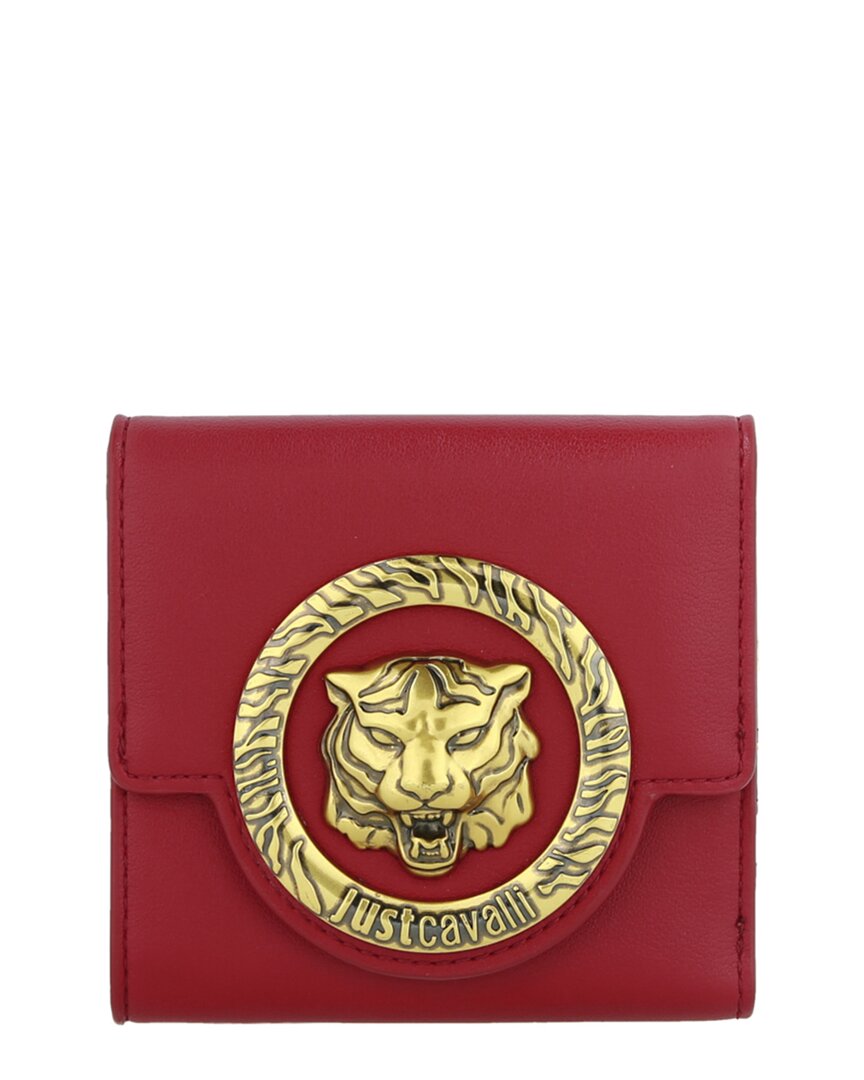 Shop Just Cavalli Logo-embossed Wallet In Red