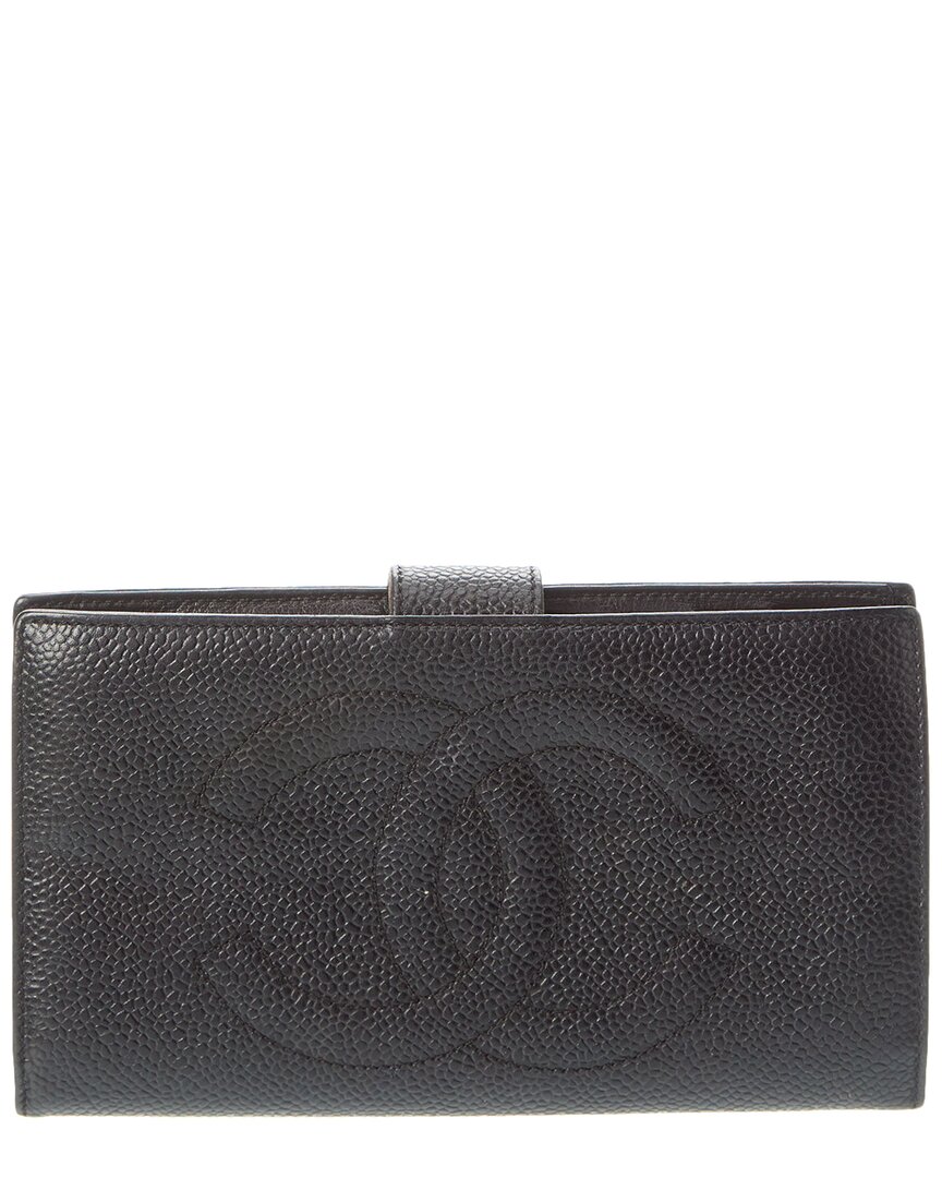 Pre-owned Chanel Cc Leather Wallet