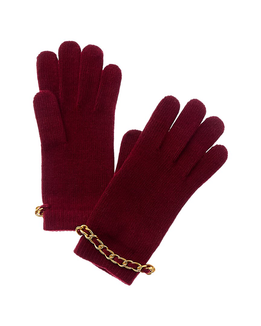 Portolano Cashmere Gloves In Red