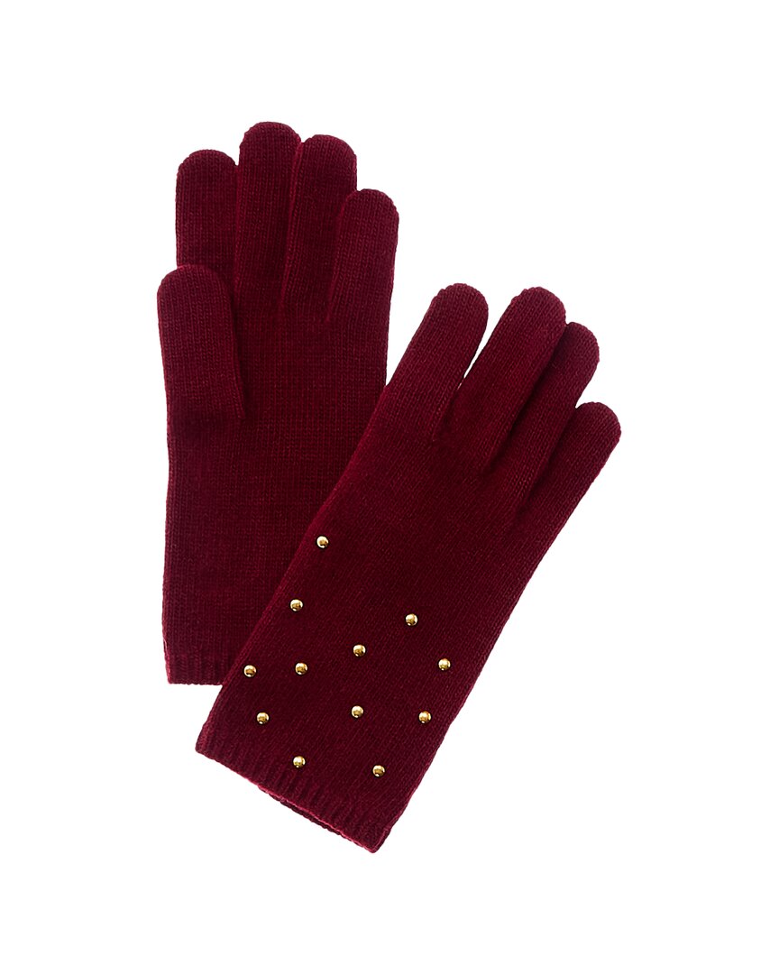 Shop Portolano Cashmere Gloves In Red