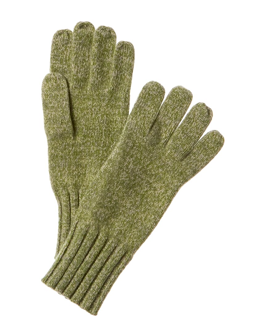 Shop Portolano Cashmere Gloves In Green