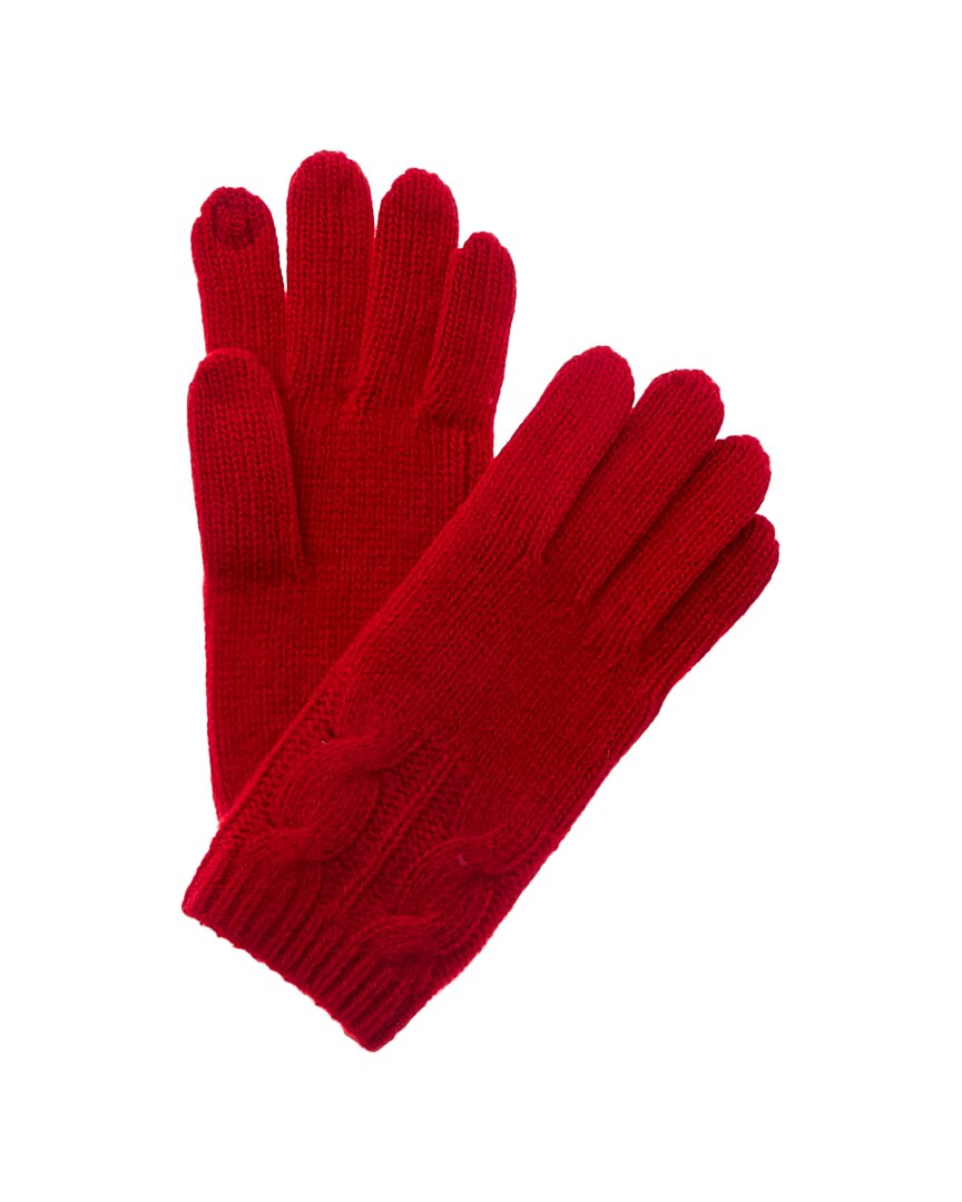 PORTOLANO PORTOLANO CABLE CASHMERE TECH GLOVES