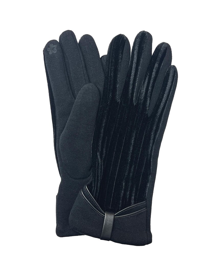 Marcus Adler Velvet Gloves In Black
