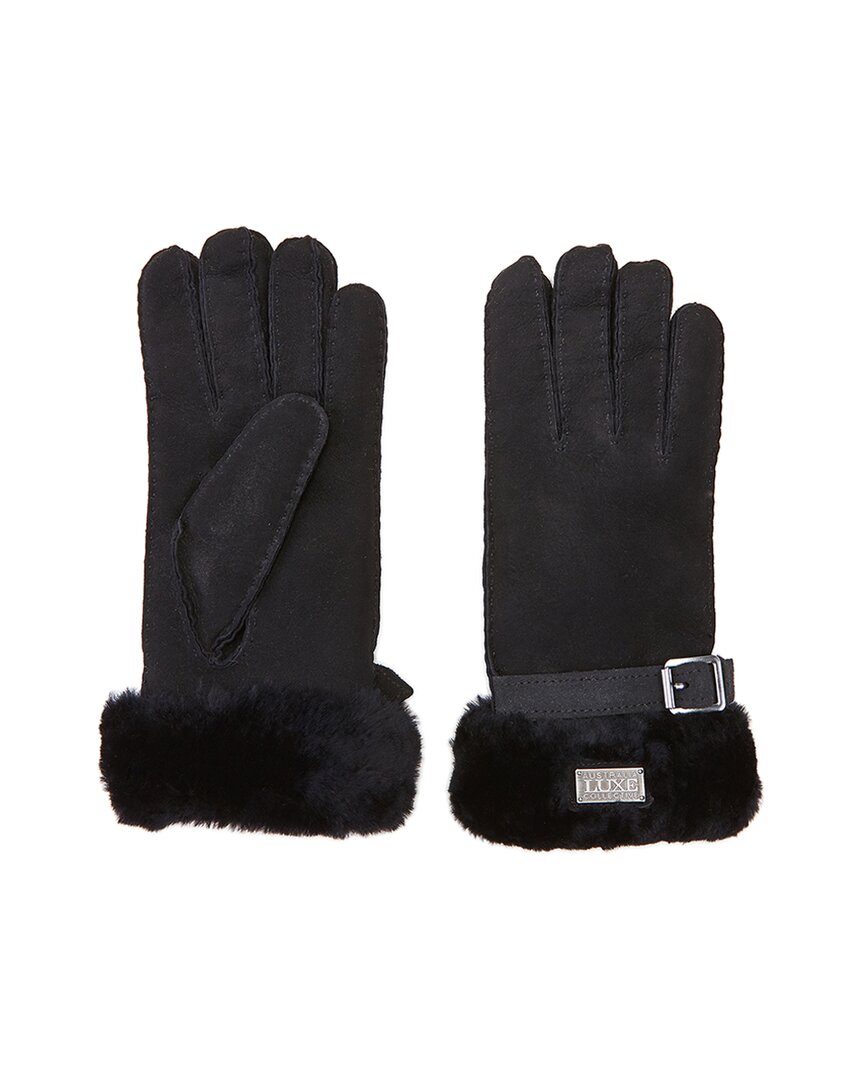 Australia Lux E Collective Sheepskin Gloves In Black