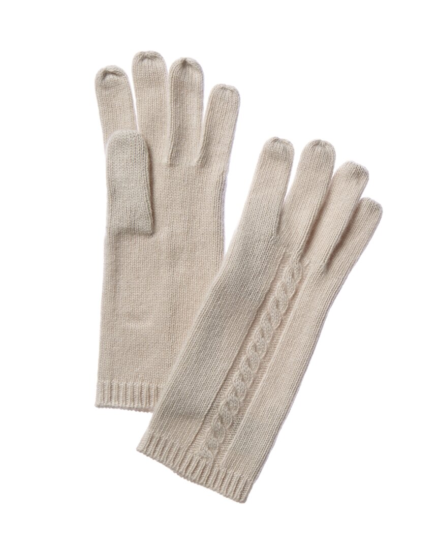 Shop Portolano Women's Cashmere Yogi Ivory Gloves In White